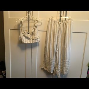 American Eagle cropped set